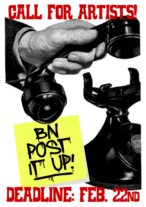 Tejn: "BN Post it up", paste up.